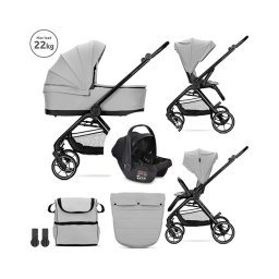 LORELLI KOLICA ZA BEBE VENICE 3U1 (22KG MAX) - GREY