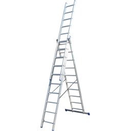 Trodelne aluminijumske merdevine ELKOP 3x10, 5,8 m