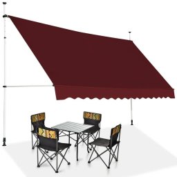 Balkonska tenda Montelux Easy 350x120 cm, bordo