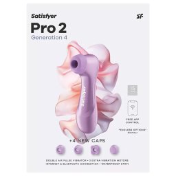 Stimulator klitorisa aplikacija Satisfyer Pro 2 Generation 4 Purple