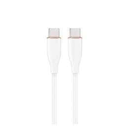 Gembird CC-USB2S-CMCM-1.5M-W - USB Type-C kabl 60W 1.5 m (beli)