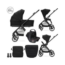 Lorelli kolica za bebe venice 3u1 (22kg max) - black ( 10022042501A )
