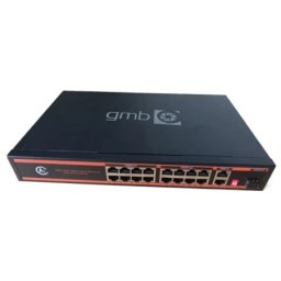 Gembird POE-GS1016PS1 GMB Switch,16 PoE 100/1000M, 2 UP-Link 100/1000M +1 SFP port,52V 300W,30W/PoE,VLAN,250