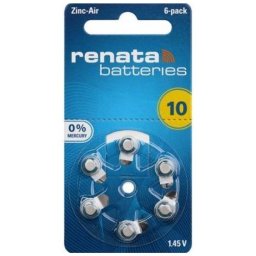 RENATA SWITZERLAND 1.45V/GP10/ZA10/PR536 AC10 DA230/RENATA HEARINGAID