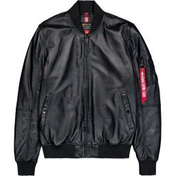 ALPHA INDUSTRIES MA1 KOŽNA JAKNA BLACK