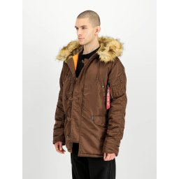 ALPHA INDUSTRIES N3BVF59 JAKNA BROWN