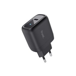 TRUST punjač Maxo 45W, USB-C, laptop, smartphone, tablet, 2m USB-C kabel, crna