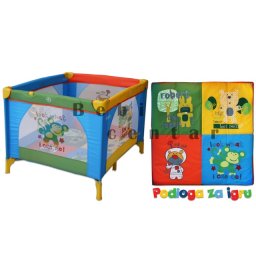 Jungle Prenosiva ogradica za bebe Play Square Multicolor