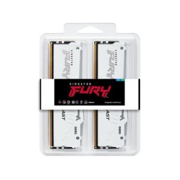 Kingston DIMM DDR5 32GB (2x16GB kit) 6400MT/s KF564C32BWEAK2-32 FURY Beast White RGB EXPO