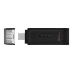 Kingston USB Flash Drive 128GB USB 3.2 DataTraveler 70 black DT70, 128