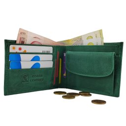 Kožni novčanik Junior zeleni