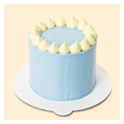 Mini torta - puf plava