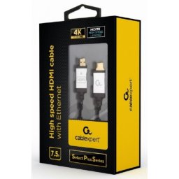 CCB-HDMIL-7.5M Gembird HDMI kabl, High speed, ethernet 3D/4K TV Select Plus Series blister 7,5m