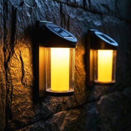 Nazidna solarna lampa 101x84x208 mm