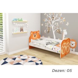 KREVET ZA DECU ANIMALS 140X70 CM WHITE ACMA VII 05