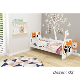 KREVET ZA DECU ANIMALS 180X80 CM WHITE ACMA VII 02