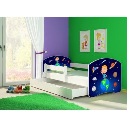 KREVET ZA DECU WHITE SA FIOKOM 140X70 ACMA 2 22