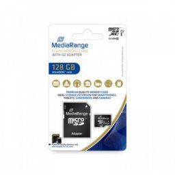 Mediarange GERMANY MEMORIJSKE KARTICE 128GB MICRO SDXC/UHS-1/+ADAP C10/MR945 ( MCMR945/Z )