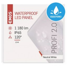 Emos led panel kvadratni exclusive 13.5W nw ip65 zv2142 ( 1940 )