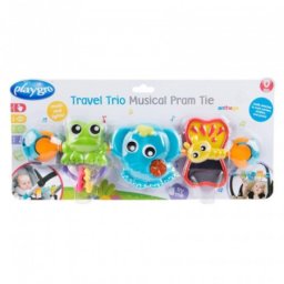 Playgro igračka za sedište, žaba, slonče i leptir ( A072978 )