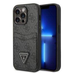 Guess futrola za iPhone 14 pro 4G double card triangle black ( GUHCP14LP4TPK )