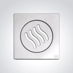 Podna rešetka 140x140/ fi 98mm inox ( 33219 )