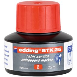 Edding refil za marker za belu tablu BTK 25, 25ml crvena ( 09MM12D )