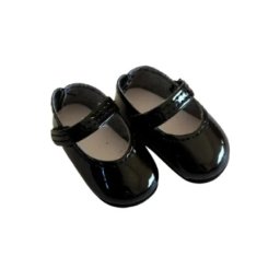 Poala Reina crne lakovane sandale za lutke od 32 cm ( 63227 )