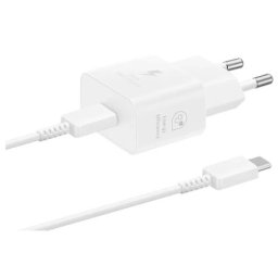 Samsung brzi punjač 25w Type-C + kabl Type-C ( EP-T2510 ) bela ( 75172 )