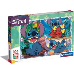 Clementoni puzzle 104 maxi disney stich ( CL23776 )