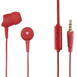 Hama slusalice+mikrofon za smartfon, basic, crvene ( 137438 )