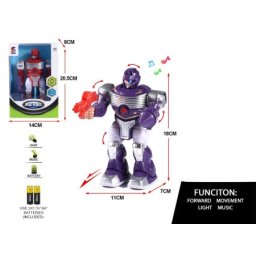 Ljubičasti robot sa zvukom i svetlom ( 677411 )