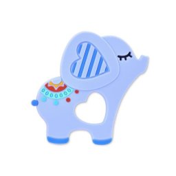 Lorelli silikonska glodalica za bebe elephant - lucky blue ( 10210830001 )