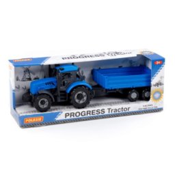 Polesie Traktor na frikciju sa prikolicom za decu Progress Plavi ( SW12125 )