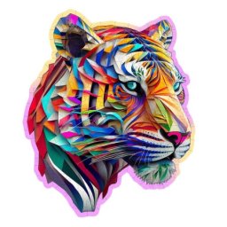 Wooden City Colorful Tiger Wooden Puzzle M (150 Pieces) ( 058869 )