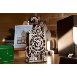 Ugears 3d mehaničke puzzle: STARI TORANJ SA SATOM ( 1387)