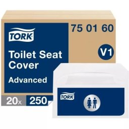Tork papir za wc dasku higijenski V1 beli (250 list) ( Tork-750160 )