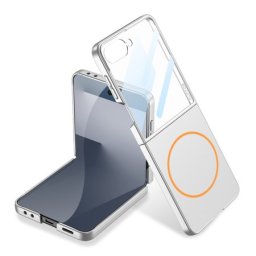 Futrola smooth magsafe za samsung f751b galaxy z flip 7 5g srebrna (gkk case) ( F121565 )