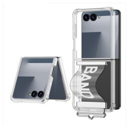 Futrola clear strap za samsung f751b galaxy z flip 7 5g bela (gkk case) ( F121553 )
