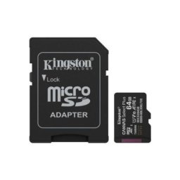 Kingston MicroSD 64GB, Canvas Select Plus, Class 10 UHS-I U1 V10 A1, w/SD adapter ( SDCS3/64GB )