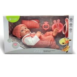 Lutka beba 35cm roze sa posudom za hranu ( 1042295 )