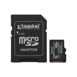 Kingston + SD adapter SDCS3/128GB Micro SD Card 128GB class 10