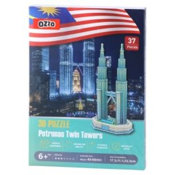 Ozzo 3d puzzle 3d slagalica kuala lumpur 37k ( 882421 )