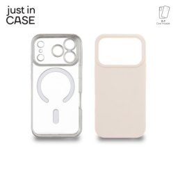 Just in case 2u1 Extra case MAG MIX PLUS paket maski za telefon za iPhone 17 Pro SREBRNI ( MAGPL123SL )