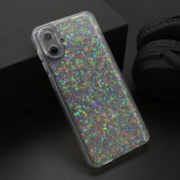 Futrola crystal glow za samsung a075f galaxy a07 srebrna ( F123863 )