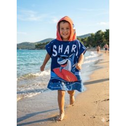 Ready Dečiji Ogrtač Pončo - Shark