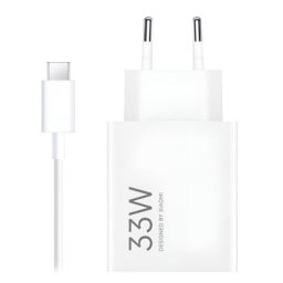 Xiaomi 33W Charging Combo (Type-A) USB-A EU adapter+ kabl Tip-C punjac