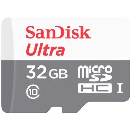 Sandisk ultra microsdhc 32gb 100mb/s class 10 uhs-I ( sdsqunr-032g-gn3mn )