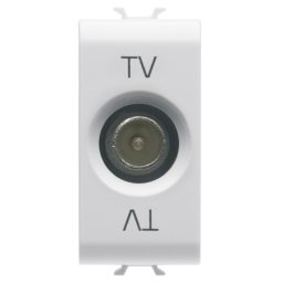 Gewiss Chorus, TV utičnica konacna, 1M, bela ( Gw10361 )