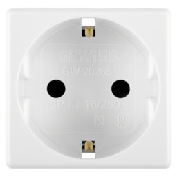 Gewiss System, šuko utičnica 2P+E 16A, 2M, bela ( Gw20265 )